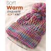 imageFURTALK Beanie for Women Winter Beanie Knitted Hat with Pom Soft Warm Ski CapPurple