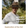 imageFURTALK Fedora Hats for Men Women 100 Australian Wool Felt Wide Brim Hat Leather Belt Crushable Packable04black Ribbon Belt