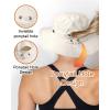 imageFURTALK Sun Hats for Women with Ponytail Hole Wide Brim Outdoor Hat UPF 50Packable Summer Beach Hiking Fishing HatsBeige