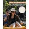 imageFURTALK Sun Hats for Women with Ponytail Hole Wide Brim Outdoor Hat UPF 50Packable Summer Beach Hiking Fishing HatsBeige