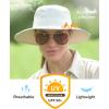 imageFURTALK Sun Hats for Women with Ponytail Hole Wide Brim Outdoor Hat UPF 50Packable Summer Beach Hiking Fishing HatsBeige
