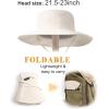 imageFURTALK Sun Hats for Women with Ponytail Hole Wide Brim Outdoor Hat UPF 50Packable Summer Beach Hiking Fishing HatsBeige
