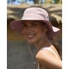 imageFURTALK Sun Hats for Women with Ponytail Hole Wide Brim Outdoor Hat UPF 50Packable Summer Beach Hiking Fishing HatsPink