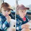 imageFURTALK Toddler Baseball Hat Kids Boys Girls Adjustable Washed Cotton Baseball Cap with PonytailBrownblack