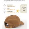 imageFURTALK Toddler Baseball Hat Kids Boys Girls Adjustable Washed Cotton Baseball Cap with PonytailBrownblack