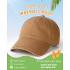 imageFURTALK Toddler Baseball Hat Kids Boys Girls Adjustable Washed Cotton Baseball Cap with PonytailBrownblack