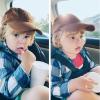 imageFURTALK Toddler Baseball Hat Kids Boys Girls Adjustable Washed Cotton Baseball Cap with PonytailDark Orangegrey