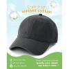 imageFURTALK Toddler Baseball Hat Kids Boys Girls Adjustable Washed Cotton Baseball Cap with PonytailDark Orangegrey