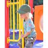 imageFURTALK Toddler Baseball Hat Kids Boys Girls Adjustable Washed Cotton Baseball Cap with PonytailGreenblack