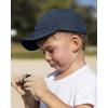 imageFURTALK Toddler Baseball Hat Kids Boys Girls Adjustable Washed Cotton Baseball Cap with PonytailGreynavy
