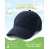 imageFURTALK Toddler Baseball Hat Kids Boys Girls Adjustable Washed Cotton Baseball Cap with PonytailNavy