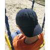 imageFURTALK Toddler Baseball Hat Kids Boys Girls Adjustable Washed Cotton Baseball Cap with PonytailNavy