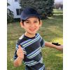 imageFURTALK Toddler Baseball Hat Kids Boys Girls Adjustable Washed Cotton Baseball Cap with PonytailNavy