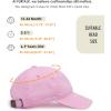 imageFURTALK Toddler Baseball Hat Kids Boys Girls Adjustable Washed Cotton Baseball Cap with PonytailPink