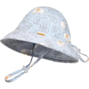 imageFURTALK Baby Girl Sun hat Summer Beach Hats with UPF 50 Sun Protection Wide Brim Toddler Sun Hat Cap