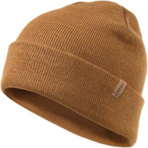 imageFURTALK Beanie for Men Women Cuffed Thick Knitted Unisex Winter Hat Beanies Skull Cap02brown