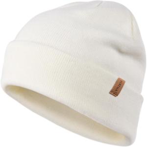 imageFURTALK Beanie for Men Women Cuffed Thick Knitted Unisex Winter Hat Beanies Skull Cap03white