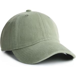 imageFURTALK Toddler Baseball Hat Kids Boys Girls Adjustable Washed Cotton Baseball Cap with PonytailLight Green