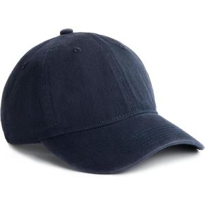 imageFURTALK Toddler Baseball Hat Kids Boys Girls Adjustable Washed Cotton Baseball Cap with PonytailNavy