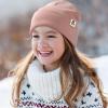 imageFURTALK Baby Beanie Fleece Lined Toddler Winter Hat Boys Girls Knit Warm Beanies Kids Ski Hats for 08 YearsBeigepinkcaramel