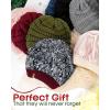 imageFURTALK Winter Beanie Hat for Women Satin Lined Cable Knit Chunky Slouchy Beanies Skull Warm CapAged Brick