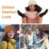 imageFURTALK Winter Beanie Hat for Women Satin Lined Cable Knit Chunky Slouchy Beanies Skull Warm CapBlack White