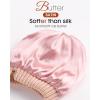 imageFURTALK Winter Beanie Hat for Women Satin Lined Cable Knit Chunky Slouchy Beanies Skull Warm CapBlush Pink