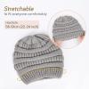 imageFURTALK Winter Beanie Hat for Women Satin Lined Cable Knit Chunky Slouchy Beanies Skull Warm CapFog Grey
