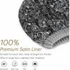 imageFURTALK Winter Beanie Hat for Women Satin Lined Cable Knit Chunky Slouchy Beanies Skull Warm CapFog Grey
