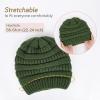 imageFURTALK Winter Beanie Hat for Women Satin Lined Cable Knit Chunky Slouchy Beanies Skull Warm CapTree Grey