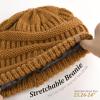 imageFURTALK Winter Hats for Women Fleece Lined Knit Beanie Hats Slouchy Warm Beanies Ski Skull CapBrown