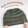 imageFURTALK Winter Hats for Women Fleece Lined Knit Beanie Hats Slouchy Warm Beanies Ski Skull CapMix Greenfleece Lining