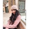 imageFURTALK Winter Hats for Women Fleece Lined Knit Beanie Hats Slouchy Warm Beanies Ski Skull CapMix Pink