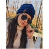 imageFURTALK Winter Hats for Women Fleece Lined Knit Beanie Hats Slouchy Warm Beanies Ski Skull CapNavy Blue