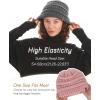 imageFURTALK Winter Hats for Women Fleece Lined Knit Beanie Hats Slouchy Warm Beanies Ski Skull CapRubber Redfleece Lining