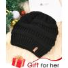 imageFURTALK Womens Winter Slouchy Beanie Hat Knit Warm Winter Hats for Women Soft Stretch Ski Cap Ladies Beanies01black