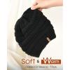 imageFURTALK Womens Winter Slouchy Beanie Hat Knit Warm Winter Hats for Women Soft Stretch Ski Cap Ladies Beanies01black
