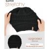 imageFURTALK Womens Winter Slouchy Beanie Hat Knit Warm Winter Hats for Women Soft Stretch Ski Cap Ladies Beanies01black