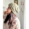 imageFURTALK Womens Winter Slouchy Beanie Hat Knit Warm Winter Hats for Women Soft Stretch Ski Cap Ladies Beanies05blackDark Beige Mixed