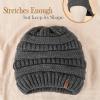 imageFURTALK Womens Winter Slouchy Beanie Hat Knit Warm Winter Hats for Women Soft Stretch Ski Cap Ladies Beanies06 Dark Grey