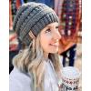 imageFURTALK Womens Winter Slouchy Beanie Hat Knit Warm Winter Hats for Women Soft Stretch Ski Cap Ladies Beanies06 Dark Grey