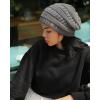 imageFURTALK Womens Winter Slouchy Beanie Hat Knit Warm Winter Hats for Women Soft Stretch Ski Cap Ladies Beanies06 Dark Grey