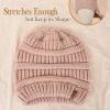 imageFURTALK Womens Winter Slouchy Beanie Hat Knit Warm Winter Hats for Women Soft Stretch Ski Cap Ladies BeaniesLight Pink