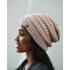 imageFURTALK Womens Winter Slouchy Beanie Hat Knit Warm Winter Hats for Women Soft Stretch Ski Cap Ladies BeaniesLight Pink