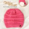 imageFURTALK Womens Winter Slouchy Beanie Hat Knit Warm Winter Hats for Women Soft Stretch Ski Cap Ladies BeaniesRose
