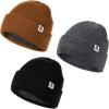 3pcs Black+dark Grey+caramel