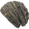 imageFURTALK Womens Winter Slouchy Beanie Hat Knit Warm Winter Hats for Women Soft Stretch Ski Cap Ladies Beanies05blackDark Beige Mixed