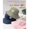 imageFURTALK Baby Sun Hat Smile Face Toddler Boys Girls Bucket Hat 05 Years Kids UPF 50 Sun Protection Summer HatsArmy Greennavy