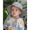 imageFURTALK Baby Sun Hat Smile Face Toddler Boys Girls Bucket Hat 05 Years Kids UPF 50 Sun Protection Summer HatsWhitegraynavy