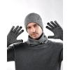 imageFURTALK Winter Beanie Hat Scarf Touchscreen Gloves Set 3 Pcs Warm Knit Beanies Hat Fleece Lined Skull Cap for Men WomenWhite Black